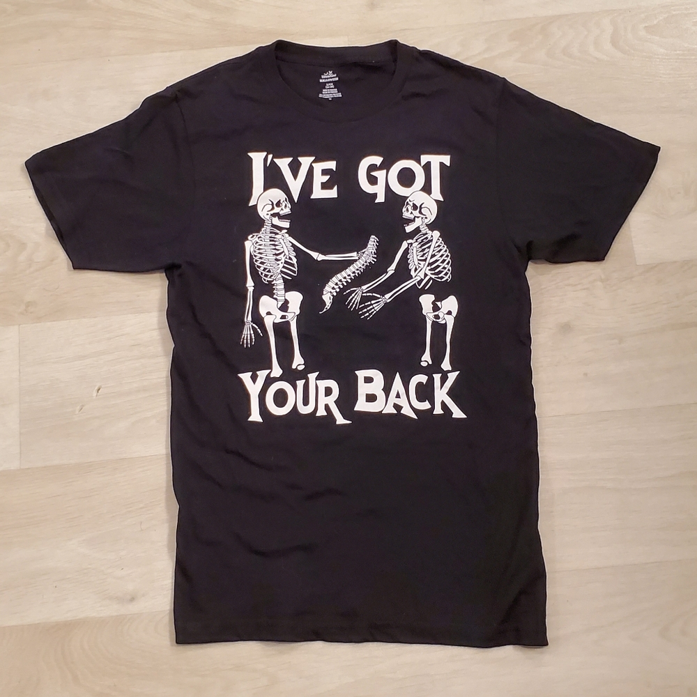 Joke Chiropractic Skeleton Tee "I've Got Your Back"